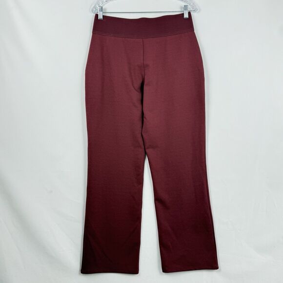 DG2 Diane Gilman Women's Pants MP Maroon Straight Leg Pockets - Picture 4 of 16